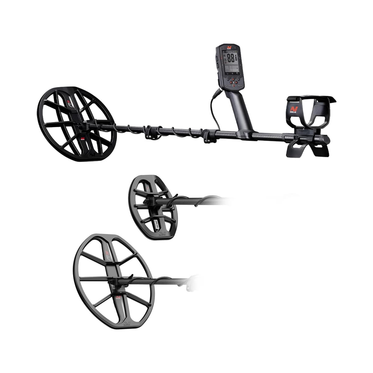 MINELAB MANTICORE 811493018805 Detector de Metales Profesional Multi-IQ+ Impermeable, ID Avanzado, Bobinas Doble-D 8", 11" y 15"
