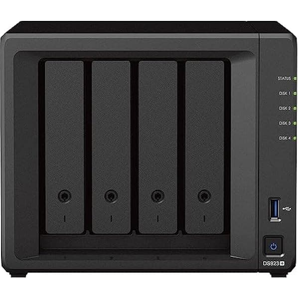 Synology DiskStation DS923+ Servidor NAS Ryzen 2.6GHz, 32GB RAM, 32TB HDD, 1TB M.2 NVMe, 2x1GbE, DSM