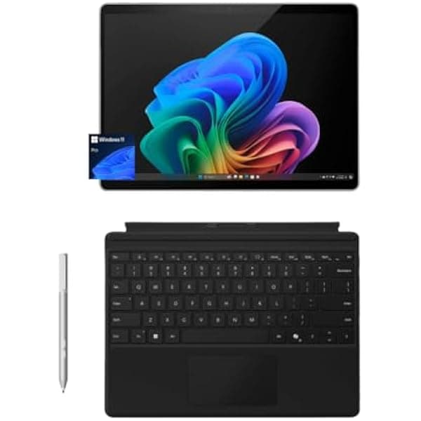 Microsoft Surface Pro 11 2 en 1 Paquete, Teclado Pro y Surface Pen, OLED 13" táctil, Copilot+ PC, Snapdragon X Elite, 16GB, 2TB SSD, Windows 11 Pro