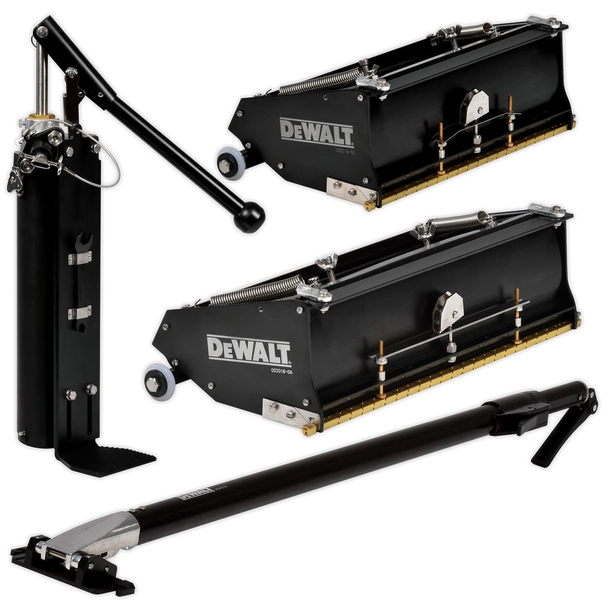 DEWALT DXTT-2-605 kit combo de cajas planas estándar 10/12", mango, bomba de compuesto con rellenador gratis