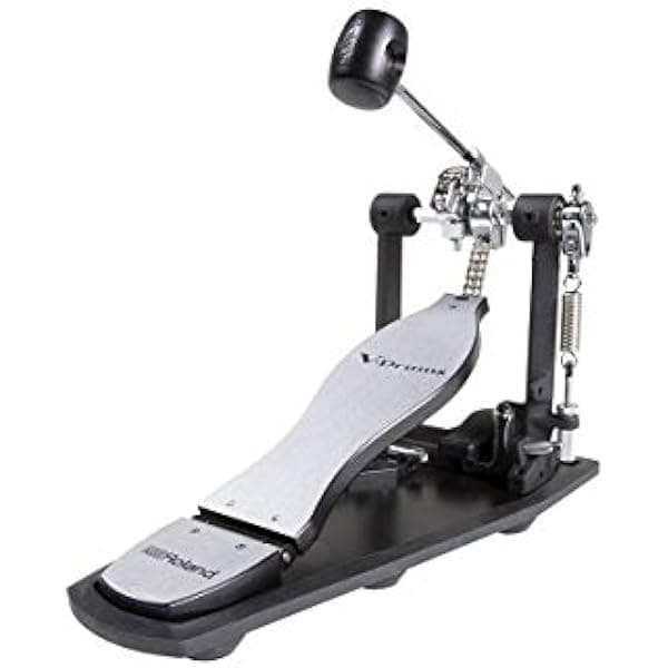 Roland RDH-100 pedal simple de bombo con tecnología Noise Eater para batería electrónica, silencioso y estable