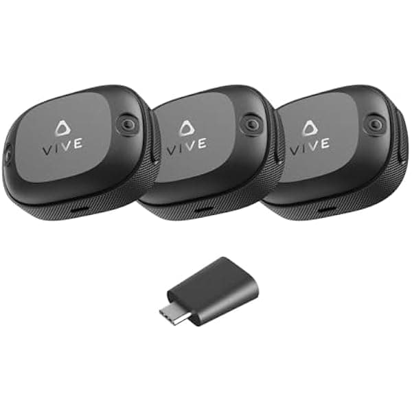 HTC Vive 99HAUB001-00 Ultimate Tracker 3 Pack + Dongle seguimiento corporal completo para VR