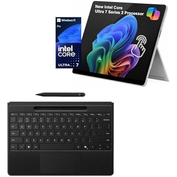 Microsoft Surface Pro 11 Ultra 7 266V Serie 2, 2-en-1 con Teclado Flex y Slim Pen, Copilot+, 13" táctil 600 nits, NPU, 16GB RAM, 2TB SSD, Win 11 Pro