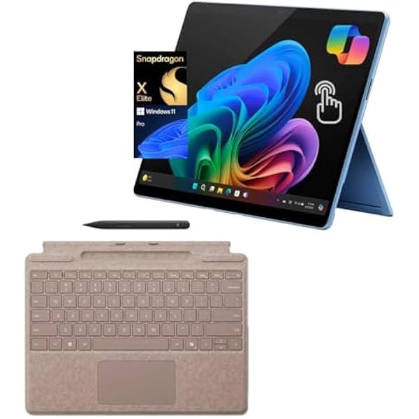 Microsoft Surface Pro 11 2 en 1 OLED 13" Snapdragon X Elite 12 núcleos 16GB RAM 512GB SSD Win 11 Pro con Teclado Pro y Slim Pen Copilot+ Zafiro