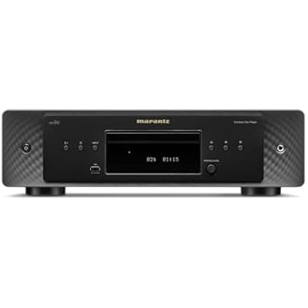 Marantz CD 60 CD60/U1B Reproductor de CD de un solo disco con puerto USB frontal (Negro)