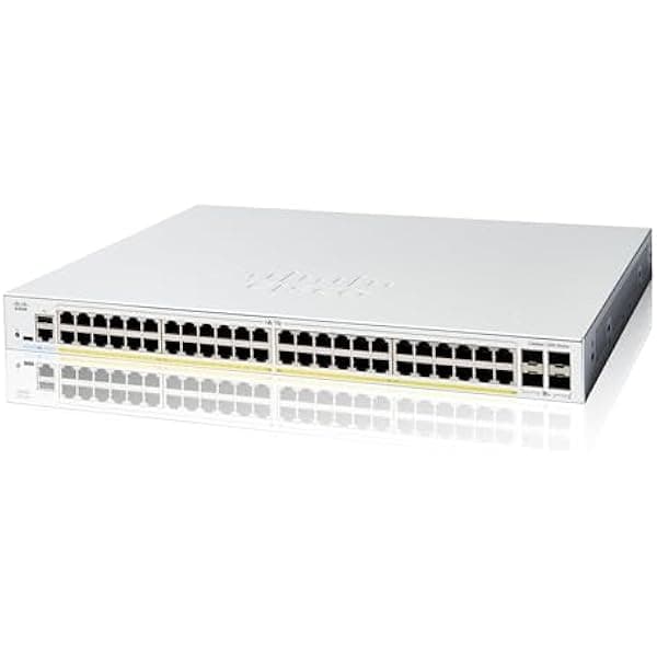Cisco Catalyst C1200-48P-4G Switch Inteligente, 48 Puertos Gigabit, PoE, 4x SFP 1G, garantía limitada de por vida