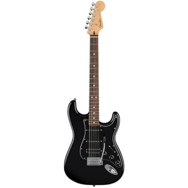 Fender Standard Stratocaster STDSTHSSLRLBPGBLK Guitarra Eléctrica HSS Negra
