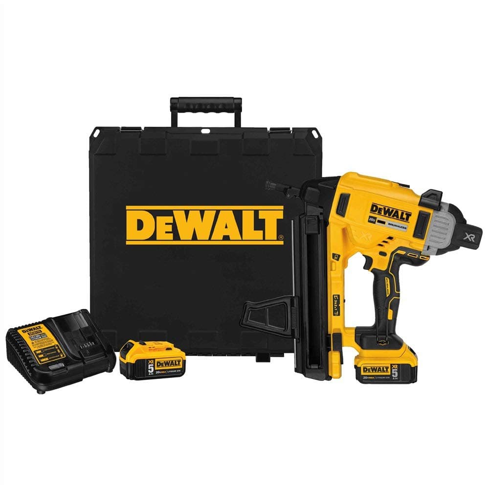 DEWALT 20V MAX XR DCN890P2 Clavadora para concreto a batería, inalámbrica, kit con maletín