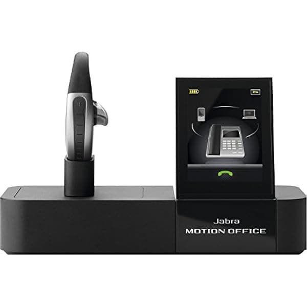 Jabra Motion Office 6670-904-105 Auricular Bluetooth con base táctil para teléfono fijo, softphone VoIP, celulares y tabletas