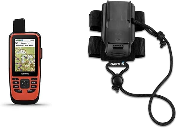 Garmin GPSMAP 86i GPS portátil flotante con inReach SOS satelital, resistente al agua + accesorio Backpack Tether para mochila