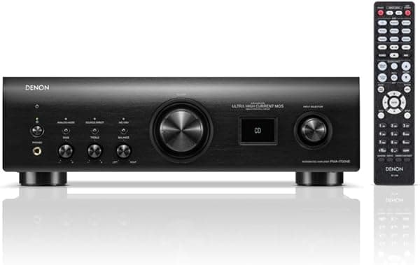 Denon PMA-1700NE Amplificador Integrado 140W x2 USB-DAC Ecualizador de Phono Modo Analógico UHC AL32 Processing Plus Audio Hi-Res Negro