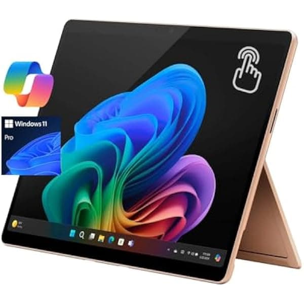Microsoft Surface Pro 11 Tableta IA 13" Copilot+ táctil 2880x1920 120Hz, Snapdragon X Plus, 16GB RAM, 256GB SSD, Solo Wi-Fi, Windows 11 Pro, Dune