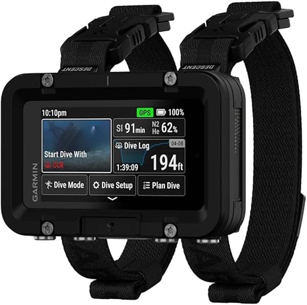 Garmin Descent X50i computadora de buceo premium, pantalla táctil 3”, 20 ATM, botones a prueba de fugas 010-02853-00