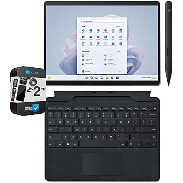 Microsoft Surface Pro 9 QEZ00001 Tablet 13'' táctil, Intel i5, 8GB/256GB, Platino, combo Teclado Surface, Slim Pen 2 y protección CPS 2 años