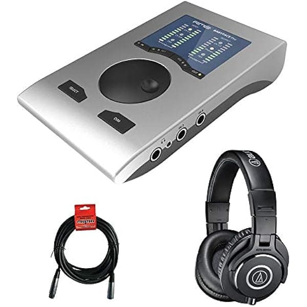 RME Babyface Pro Interfaz de Audio USB 24 Canales + Audífonos Audio-Technica ATH-M40x y Cable XLR