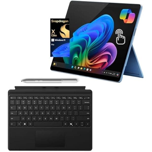 Microsoft Surface Pro 11 2 en 1 Copilot+, OLED táctil 13", Snapdragon X Elite, 16GB RAM, 1TB SSD, Win 11 Pro, con Teclado Pro y Surface Pen, Sapphire