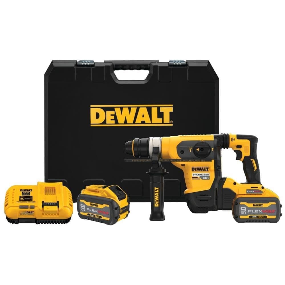 DEWALT 60V MAX DCH416X2 Rotomartillo SDS Plus 1-1/4" Sin Escobillas Inalámbrico Kit
