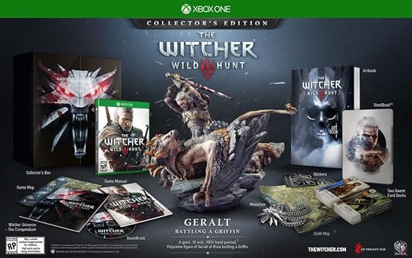 Microsoft Xbox One M1RERPINF97892 The Witcher 3: Wild Hunt Edición de Coleccionista, videojuego RPG de acción para Xbox One