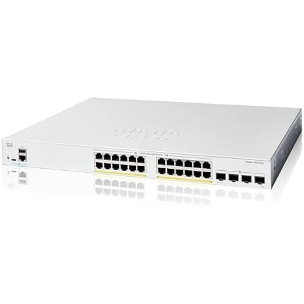 Cisco Catalyst C1200-24FP-4G switch inteligente 24 puertos Gigabit PoE completo 4 SFP 1Gb garantía limitada de por vida