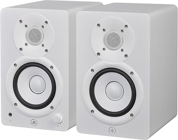 Yamaha HS4 Monitores de Estudio Activos Blancos, Par (HS4 W)