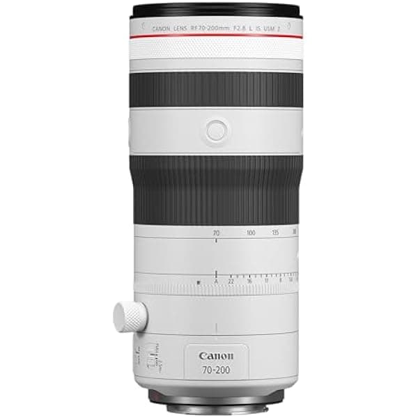 Canon RF 70-200mm F2.8 L IS USM Z Lente Teleobjetivo Zoom Blanco Montura RF 18 Elementos OIS 5.5 Stops Nano USM Filtro 82mm 6594C002