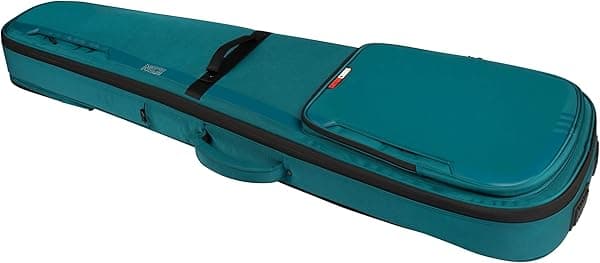 Gator Cases Serie ICON Funda Premium Resistente al Clima para Bajos con Cierres Compatibles con Candado TSA Azul (G-ICONBASS-BLU)