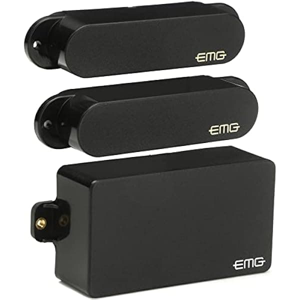 EMG Set de Micrófonos Activos SA/SA/81 para Guitarra Strat, Negro EM924220