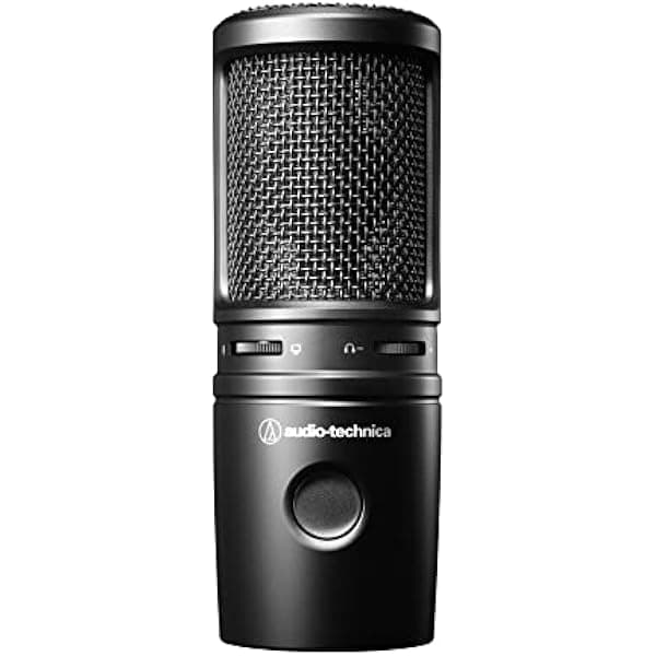 Audio-Technica AT2020USB-X Micrófono Condensador Cardioide USB, Negro