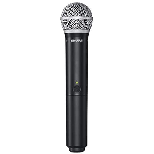 Shure BLX2/B58 Transmisor de Mano con Cápsula de Micrófono Vocal PG58 - para sistemas de micrófono inalámbrico BLX, receptor se vende por separado | Banda H10 BLX2/PG58=-H10