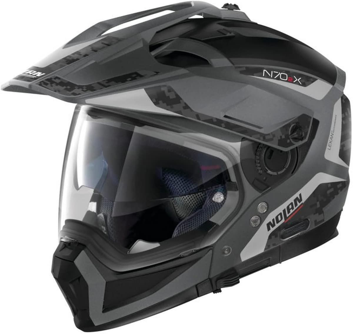 Nolan N70-2 X Torpedo Modular Motorcycle Helmet Flat Gray/Black XXL