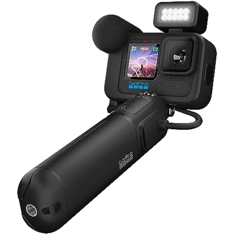 GoPro HERO12 Black Creator Edition - Incluye HERO12 Black, Volta (Batería, Trípode, Control Remoto), Media Mod, Light Mod, Enduro Batería, Estuche de Transporte CHDFB-121-CN