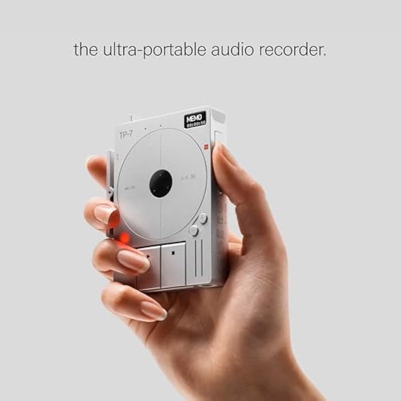 Teenage Engineering Grabadora de audio digital portátil TP-7 con interfaz de audio USB-C, Bluetooth, micrófono interno, altavoz y almacenamiento de 128 GB TE025AS