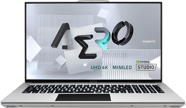 GIGABYTE AERO 17 YE5: miniLED 4K/UHD de 17.3" 120Hz, Intel Core i7-12700H, NVIDIA GeForce RTX 3080Ti, 32 GB DDR5 RAM, SSD de 2 TB, Win11 Pro (AERO 17 YE5-74US748HP)