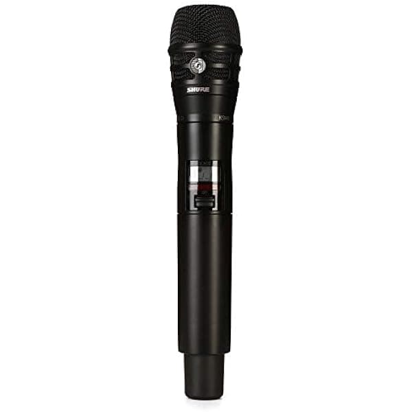 Shure QLXD2/K8B Transmisor de micrófono inalámbrico de mano con cápsula KSM8/B (el receptor se vende por separado) - Banda G50 QLXD2/K8B=-G50