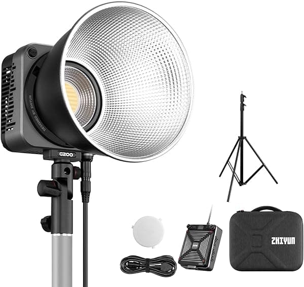 ZHIYUN Molus G200 200W COB luz de vídeo soporte de luz/luz para fotografía