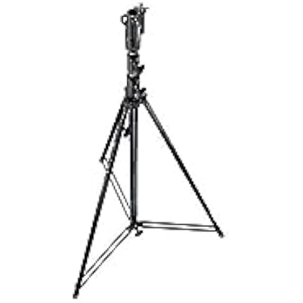 Manfrotto 111BSU Soporte de acero cromado negro de 12 pies con pata de nivelación