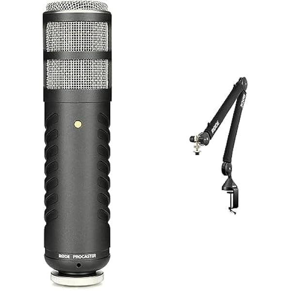 Rode Procaster & PSA1+ - Brazo de brazo para micrófono de difusión montado en el escritorio