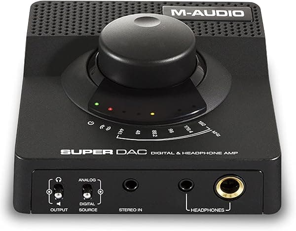 M-Audio Super DAC | digital-to-analog Converter con salidas 1/4" & 1/8" auricular (24-bit/192 kHz)