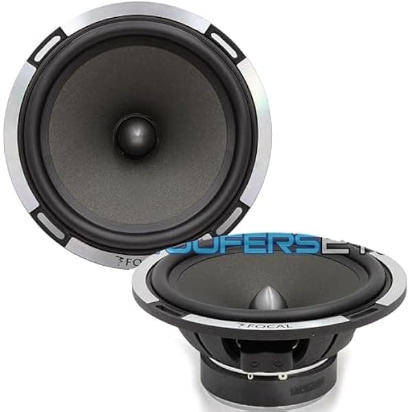 Par de altavoces Focal 6PS-2 Ohm 6.5" Polyglass 75 Watts RMS de rango medio de PS-165V Component Set