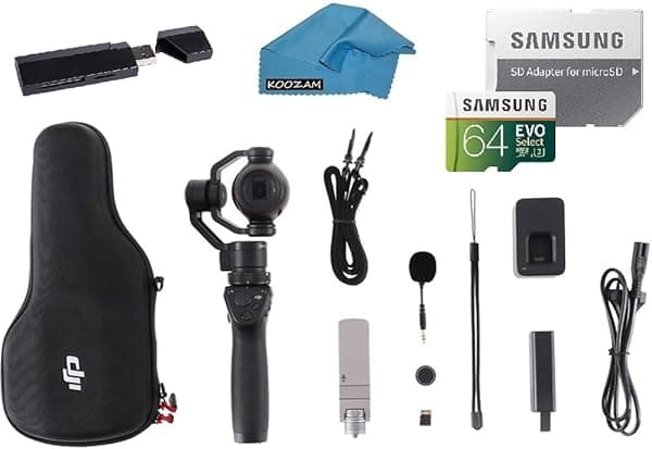 DJI OSMO cámara portátil totalmente estabilizada 4K 12MP, juego de 3 ejes cardán