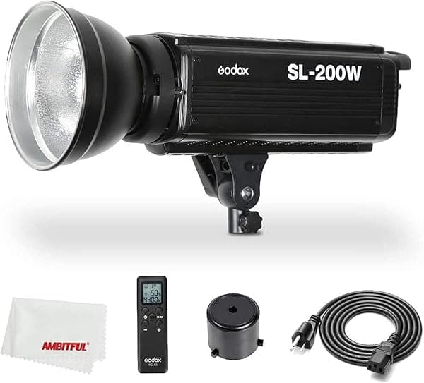 Godox SL-200W SL200W 200Ws 5600K Studio LED lámpara de luz de video fotográfico continuo con control remoto