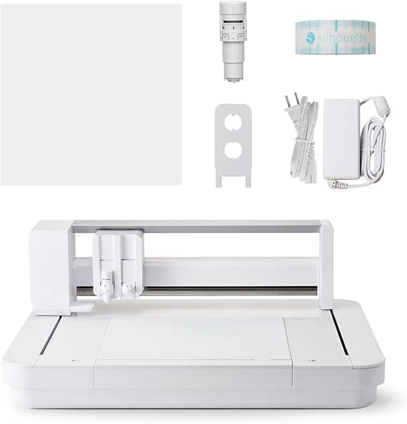 Silhouette Curio 2 - Cortador plano de 12 pulgadas de ancho con cama electrostática, altura de material de 0.787 in, compatible con herramientas eléctricas y Silhouette Studio SILH-CURIO-2-4T
