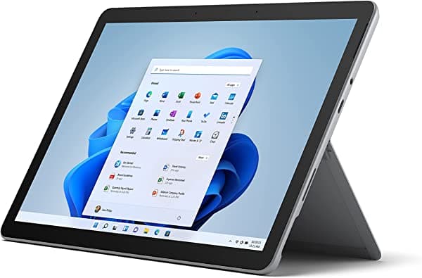 Microsoft Surface Go 3 - Pantalla táctil de 10,5 pulgadas - Intel Pentium Gold - Memoria de 4 GB - 64 GB eMMC - Solo dispositivo - LTE - Platino (último modelo) 8VH-00001