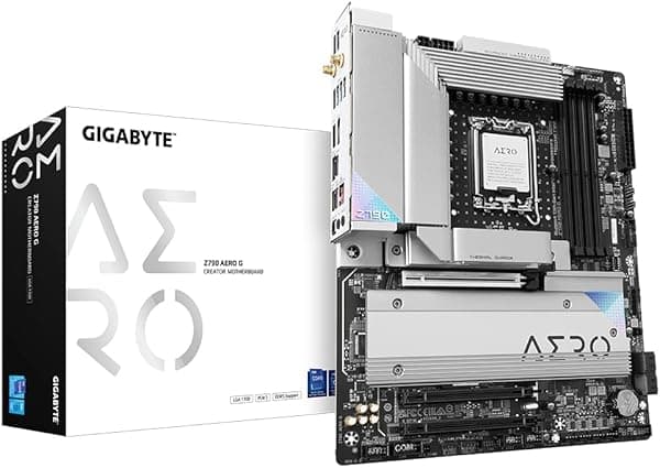 Gigabyte Placa base Z790 AERO G - Soporta CPU Intel Core 14th, hasta 7600MHz DDR5 (OC), 1хPCIe 5.0+4xPCIe 4.0 M.2, Wi-Fi 6E, LAN de 2.5GbE, USB 3.2 Gen 2x2