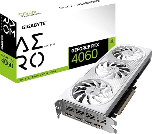 GIGABYTE RTX 4060 Aero OC-8GD GDDR6X Placa de video GV-N4060AERO OC-8GD