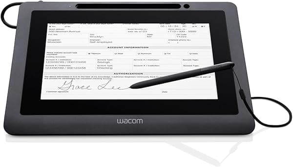 Wacom Pantalla LCD Signature de 10.1 pulgadas USB DTU-1031X