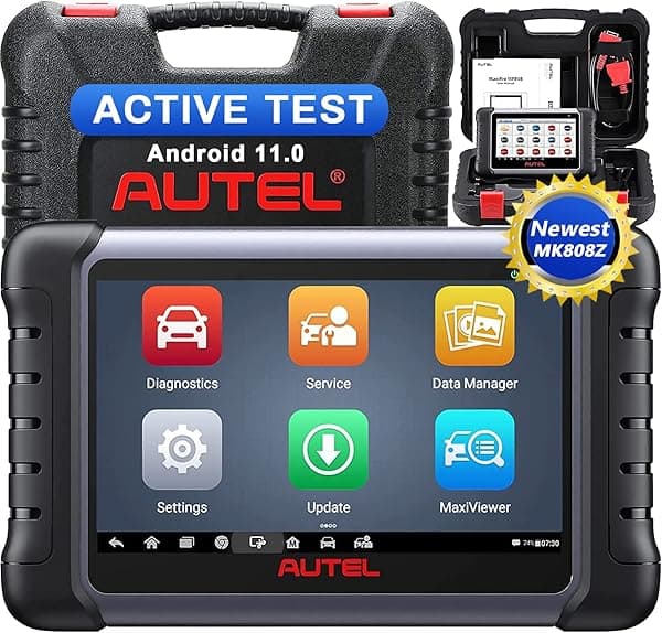 Autel MaxiCOM MK808Z Diagnostic Scan Tool - Android 11 Based Bi-Directional Control, 2024 Upgraded Ver. of MK808/MX808, All System Diagnosis, FCA Auto Auth, Oil Reset(Original)