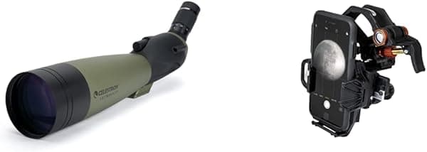 Celestron 52252 3.937 in Ultima Zoom Spotting Scope con adaptador universal para smartphone