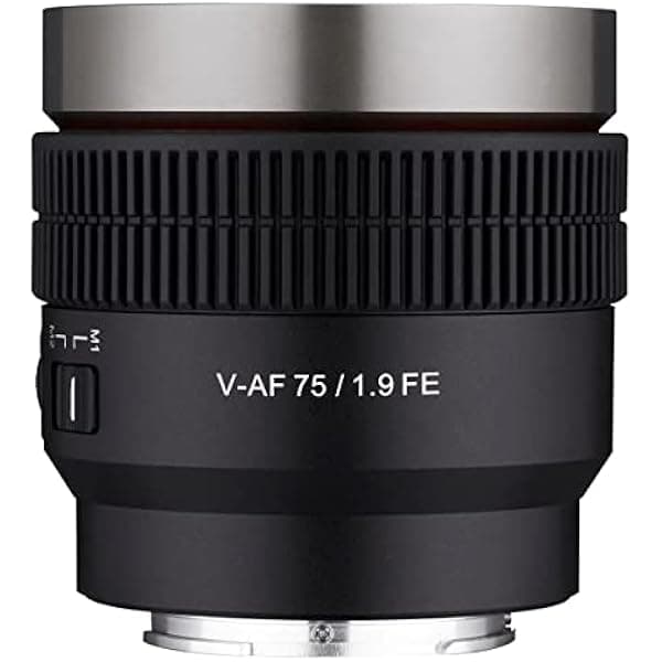 Rokinon Lente AF Cine T1.9 de 2.953 in para Sony E CAF75-NEX