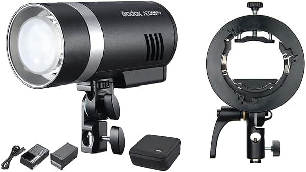 Godox AD300Pro Flash estroboscópico para exteriores con soporte Godox S2 Speedlite